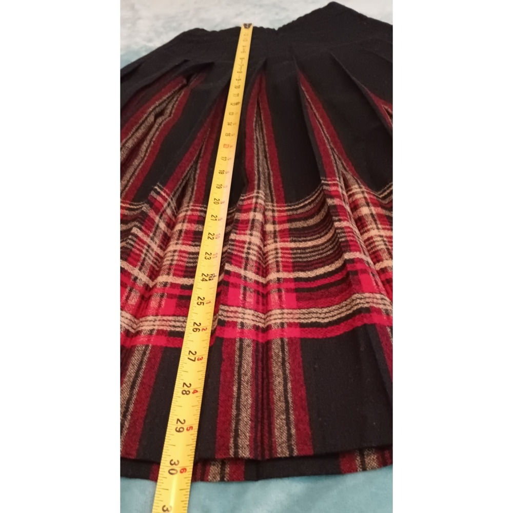 Vintage Pendleton 100% Virgin Wool Skirt 4 Pleated preppy academia old money 90s - Picture 3 of 7